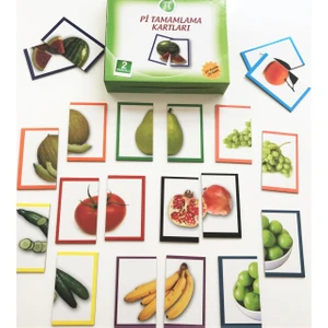 Pi Tamamlama Kartları  (2 Parçalı)