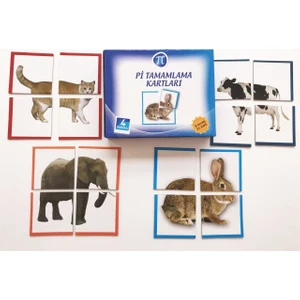 Pi Tamamlama Kartları (4 Parçalı)