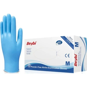 Mavi Nitril Eldiven Pudrasız 100'lü Paket M
