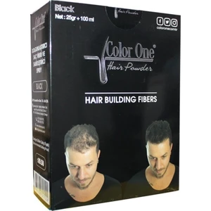 Color One Hair Siyah  Black Dolgunlaştırıcı Saç Fiberi.25 gr +100 ml