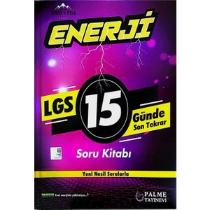 Palme Yayıncılık LGS 8. Sınıf Enerji 15 Günde Tekrar Sınavı Yeni 2019
