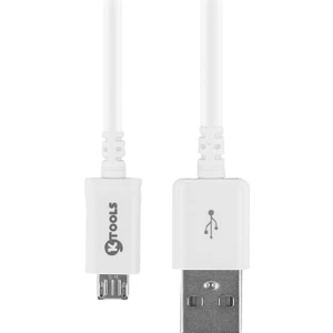 Ktools Lüx 2A 1 Metre Beyaz Micro USB Data Kablo