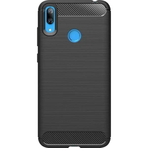 Huawei Y7 2019 Brushed Carbon Fiber Silikon Kılıf