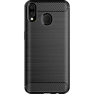 Samsung Galaxy M20 Brushed Carbon Fiber Silikon Kılıf