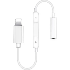 Apple iPhone Uyumlu Lightning Kulaklık Çeviri Ses Kontrol Özellikli Kablo Beyaz - Model No : MH020