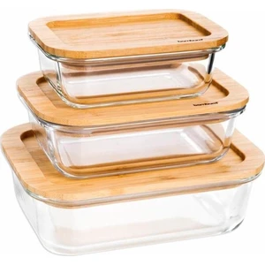 Bambum Lavi - Dikdörtgen 3'Lü Saklama Kabı Set