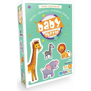 Blue Focus Vahşi Hayvanlar Baby Puzzle