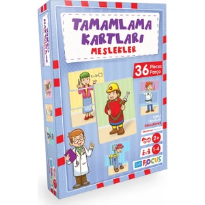 Blue Focus Tamamlama Kartları Meslekler