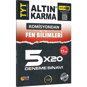 Altın Karma Yayınları Komisyondan  TYT Fen Bilimleri 5 x 40 Deneme Sınavı