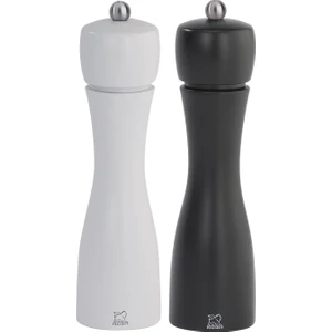 Tahiti Tuz Ve Karabiber Değirmen Seti 20 Cm Siyah Beyaz