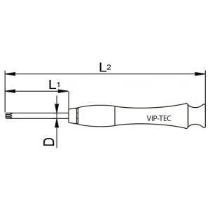 Vip-Tec Mikro Torx Uçlu Tornavida T7 X 40 Mm