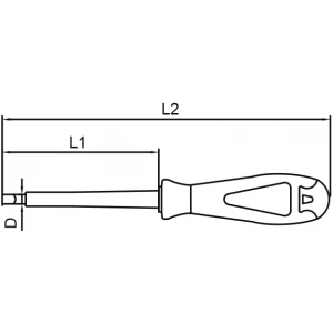 Vip-Tec 1000V İzoleli Düz Uçlu Tornavida 5,5X125Mm