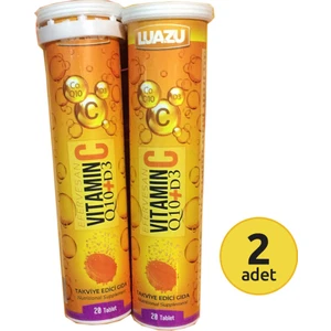 Vitamin C + Coenzyme Q10 + Vit D3 20 Tablet x 2 Kutu
