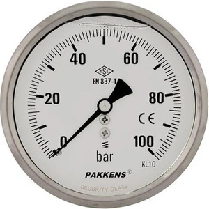 0-400 Bar 63 mm Arkadan Bağlantılı Gliserinli Manometre G 1/4 inç