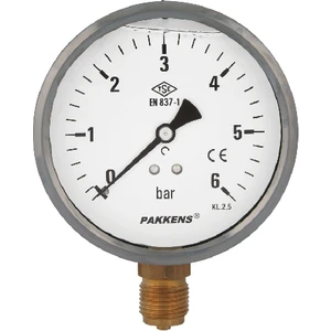 0-16 Bar 63 mm Alttan Bağlantılı Gliserinli Manometre G 1/4 inç