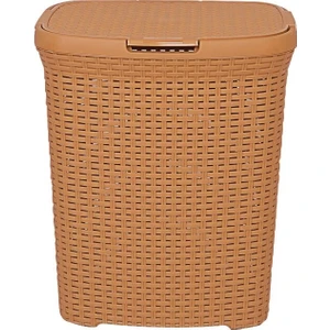 Smartware Kirli Çamaşır Sepeti Teak Rattan Desenli