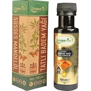 Europe Vital Soğuk Pres Tatlı Badem Yağı 100 ml