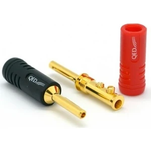 Qed Qe-1870 Screwloc Abs 4Mm Banana 1 Kırmızı + 1 Siyah
