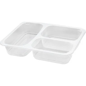 3 Bölmeli Yemek Servis Kabı 227*178*42 - 60 Adet