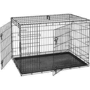 Best Cage 76 x 47 x 56 cm Katlanabilir Metal Köpek Kafesi Siyah