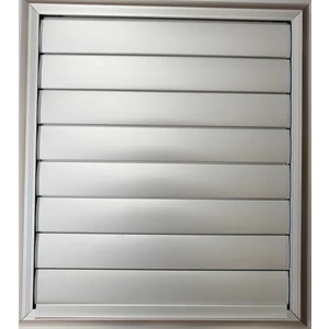 Panjur Dünyasi 35 x 35 cm Alüminyum Mat Eloksal Banyo Wc Panjur Menfez