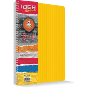 Idea 17*24 150 Yaprak 4+1 Ayraçlı Defter