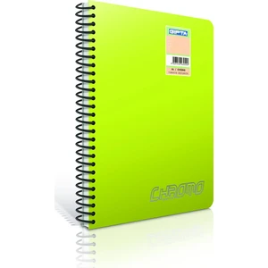 Chromo Spiralli Plastik Kapak Defter A4-40 Yp. Çizgisiz