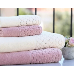 Adria Best Hamam Havlu Seti Krem Tarçın Pembe