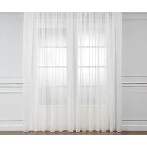 Belle Cose Hazır Krem Tül Perde Düz Dikim 550X260 cm