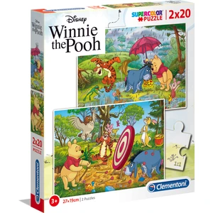 2 x 20 Parça Puzzle Winnie The Pooh