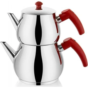 Zenli̇fe Orta Kırmızı Kulp Çaydanlık