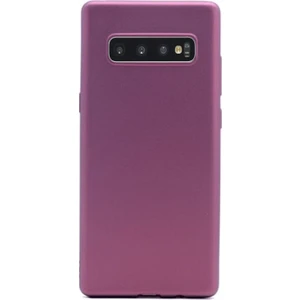 DVR Samsung Galaxy S10 Kılıf Silikon Premier (Mor)