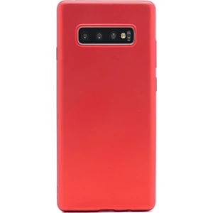 DVR Samsung Galaxy S10 Plus Kılıf Silikon Premier (Kırmızı)