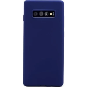 DVR Samsung Galaxy S10 Plus Kılıf Silikon Premier (Lacivert)