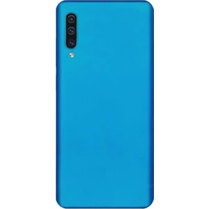 DVR Samsung Galaxy A50 Kılıf Silikon Premier (Mavi) + Cam Ekran Koruyucu