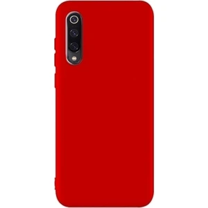 DVR Xiaomi Mi 9 Kılıf Silikon Premier (Kırmızı) + Tam Ekran Cam Koruyucu