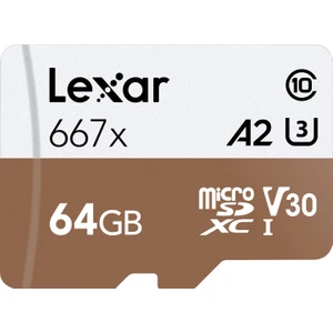 64GB Micro SDXC UHS-I 667X C10 U3 4K V30 A2 100Mb/sn LSDMI64GB667A Hafıza Kartı