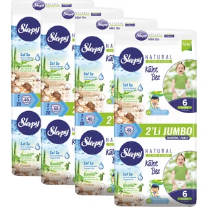 Külot Bebek Bezi 6 Beden Xlarge 40'Lı X 4 Paket 160 Adet Bez 15 - 25 kg