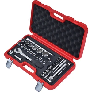 Kombine Altı Köşe Lokma Anahtar Takımı 1/4" - 1/2" (35 Parça)