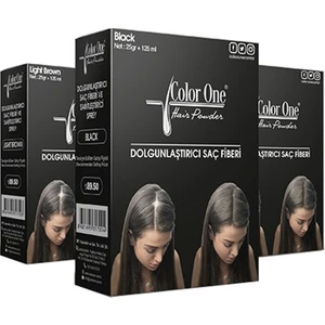 Color One Dolgunlaştirici Saç Fi̇beri̇ Dark Brown 25+100 ml Topi̇k