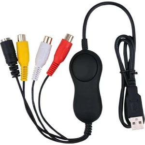158 Universal USB 2.0 Rca Hi8 Cvbs Composit S-Video Görüntü Ses Yakalama Capture Kartı Canlı Video Paylaşım Cihazı