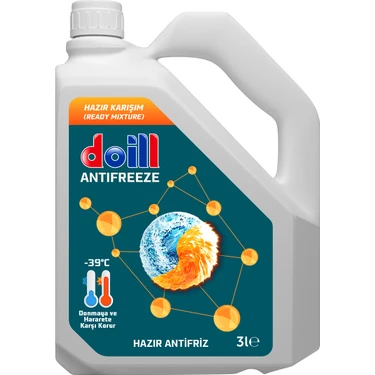 Doill -39 Derece Hazır Karışım 3 Litre Yeşil Antifriz - G11 (Üretim Yılı: