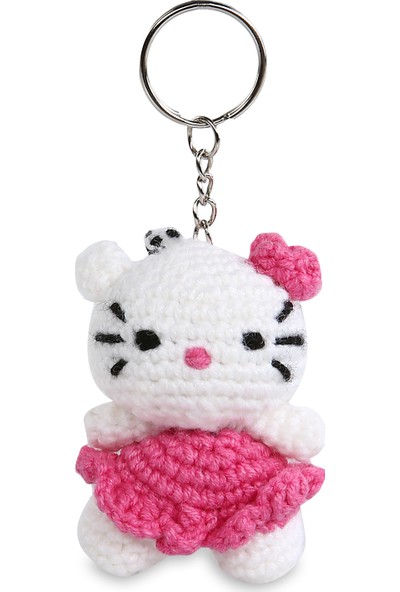 Amigurumi Atölyesi Hello Kitty Anahtarlık Amigurumi