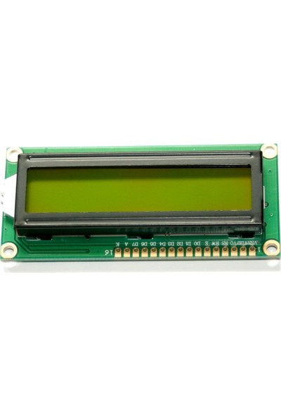 Tasar Mühendislik LCD Ekran 1602 16x2 Yeşil Aydınlatmalı Arka Işık Arduino