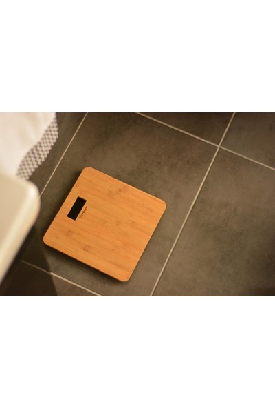 Bambum Slim Bambu Banyo Baskülü Kare