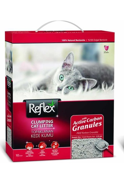 Reflex Granül Aktif Karbon Topaklanan Kedi Kum 10 l
