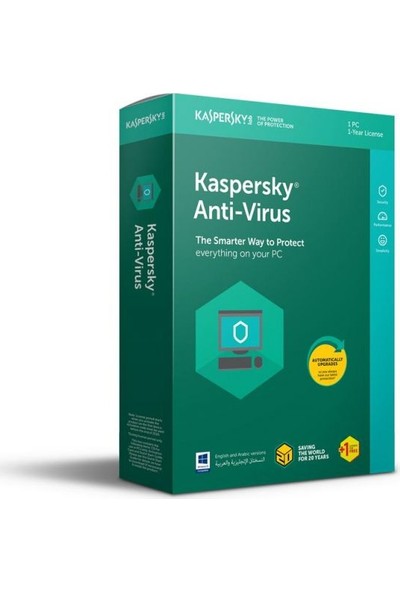 Kaspersky Anti-Virus 1 Kullanıcı 1 Yıl Virüs Programı Digital Lisans