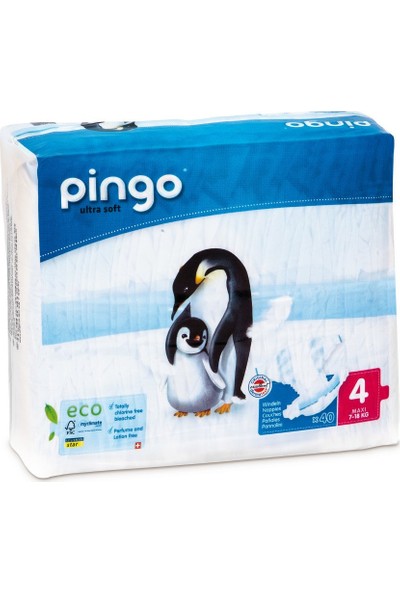 Pingo No:4 Ekolojik Bebek Bezi Maxi 40 Adet