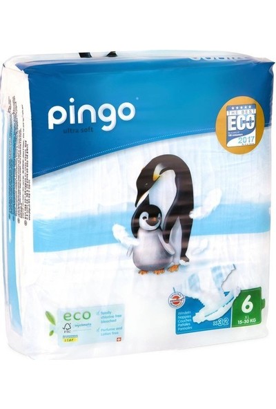 Pingo No:6 Xl Ekolojik Bebek Bezi 32 Adet