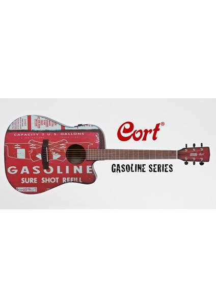 Elektro Akustik Gitar, Siyah Satin, Cort Ce304T Cer